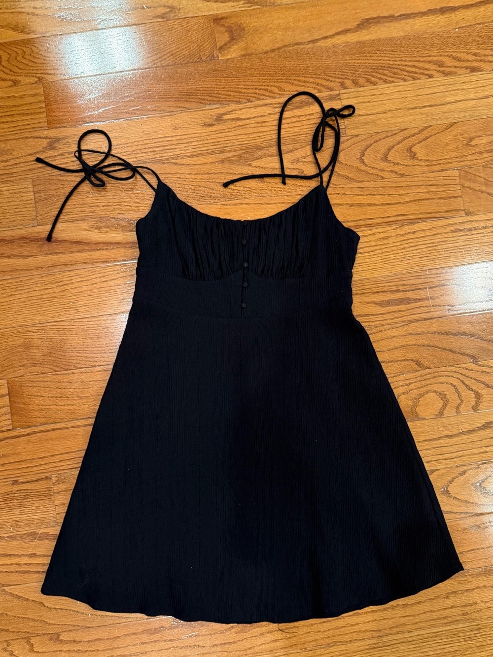 Astr Black Spaghetti-Strap Dress